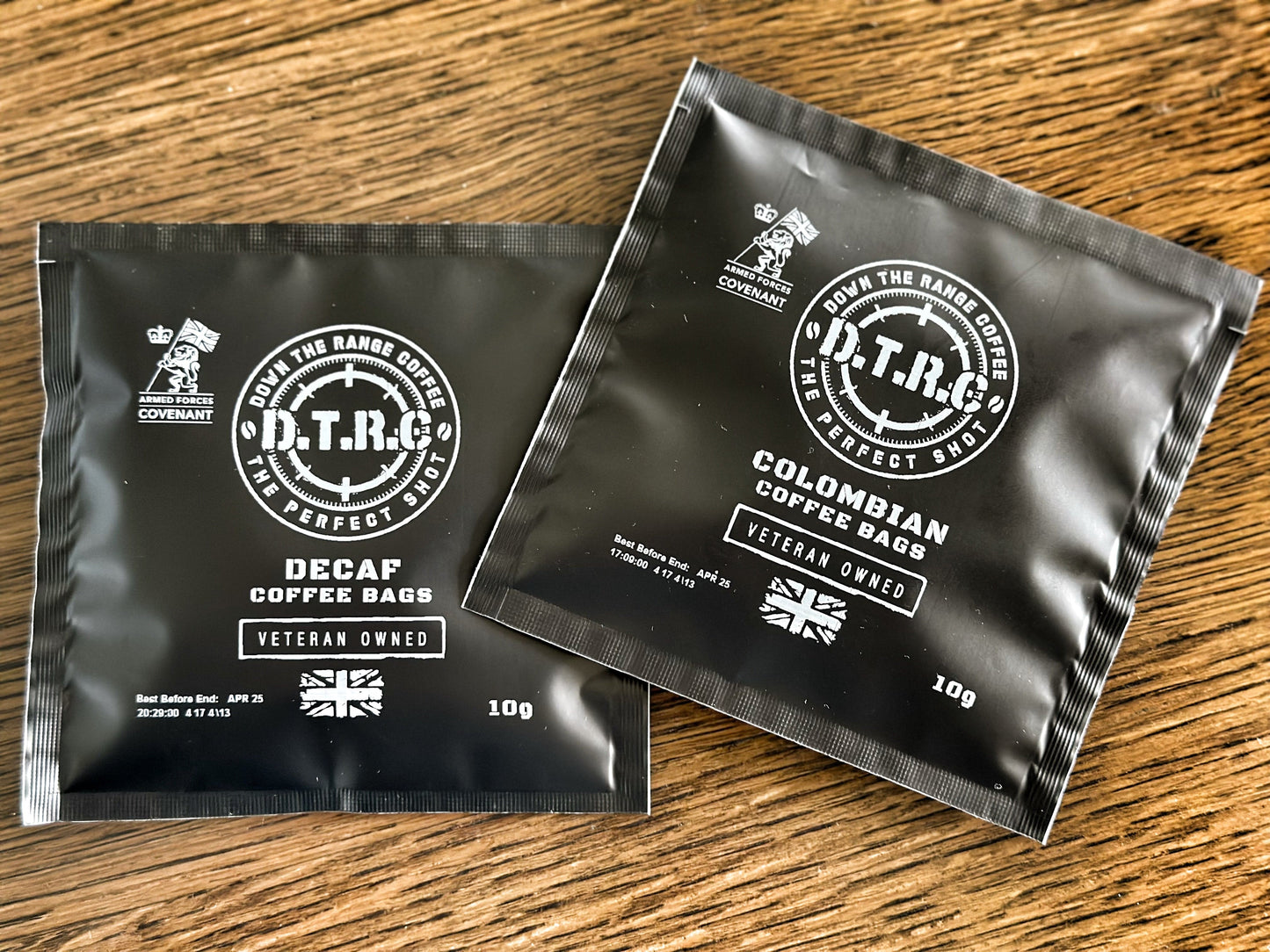 "Grab Bags", Single use Coffee bags 10g Colombian Blend. - Down The Range Coffee